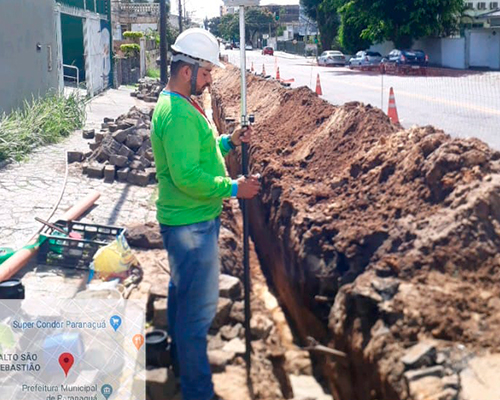 Cadastro de redes de esgoto